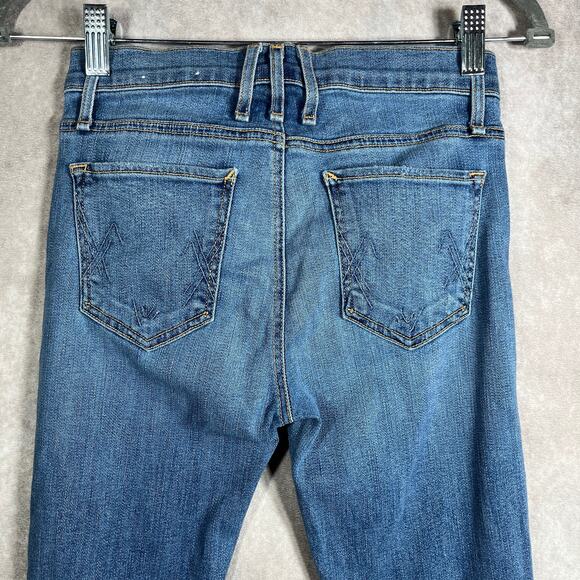 McGuire Pirelli Ankle Roll Jeans Women Size 26 Blue Medium Wash Denim Distressed - Picture 4 of 11